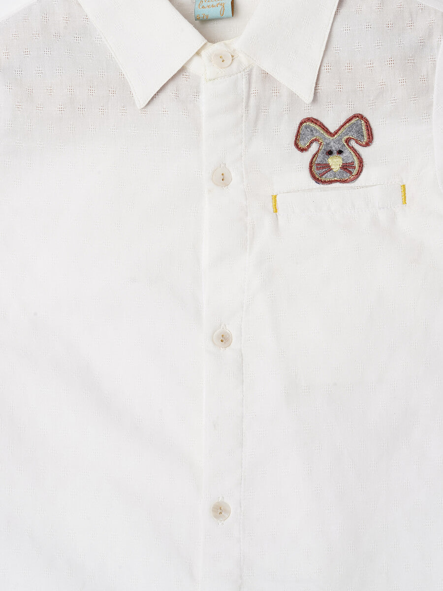 ANIMAL PATCH CASUAL SHIRT
