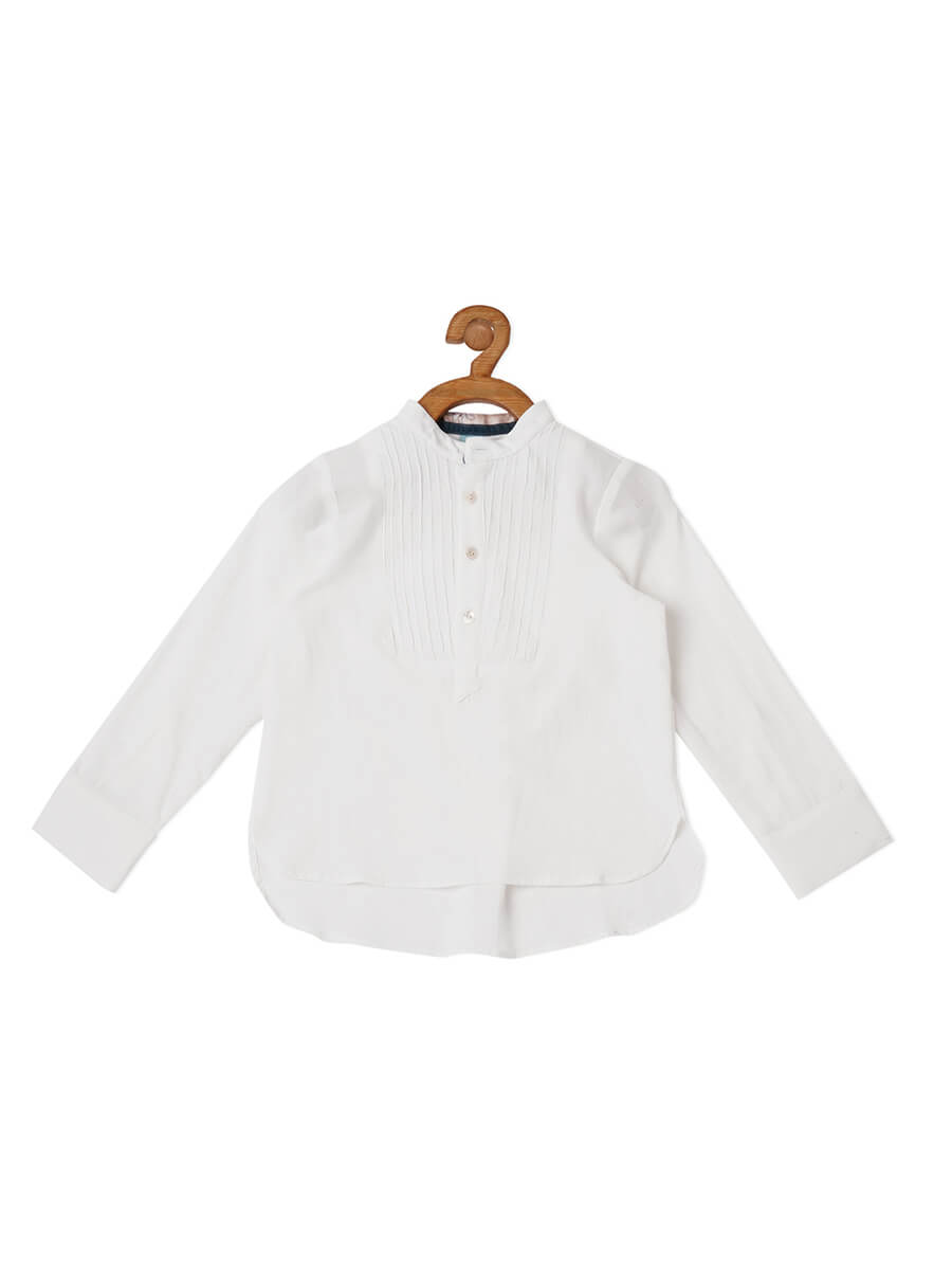 DRESS YOKE HALF PLACKET SHIRT