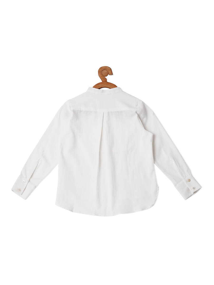 DRESS YOKE HALF PLACKET SHIRT