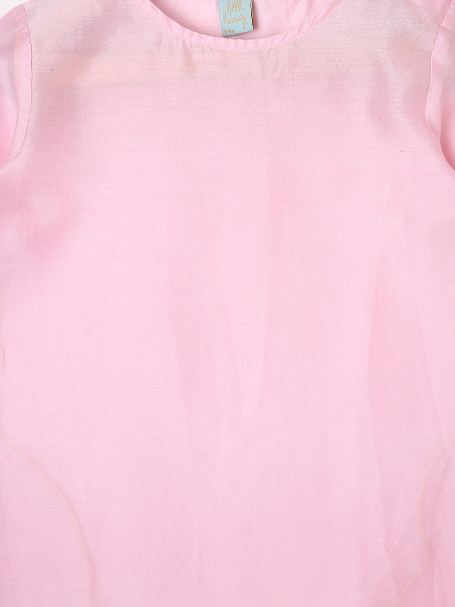 BUBBLE PINK KURTA PYJAMA SET