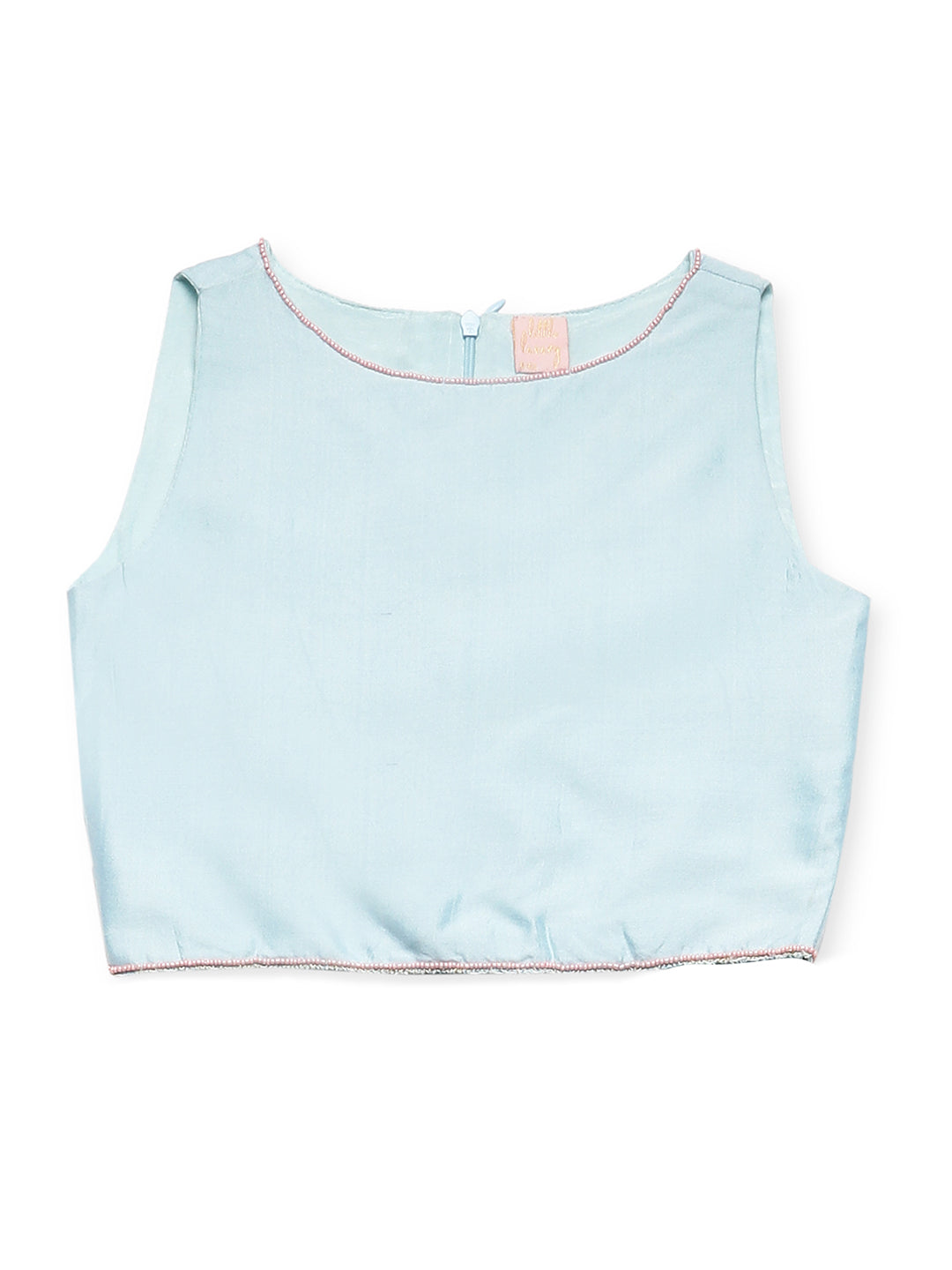 PALE BLUE CROP TOP