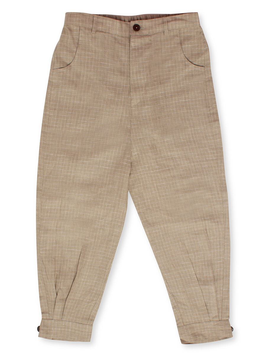 JOGGER STYLE LINEN TROUSERS