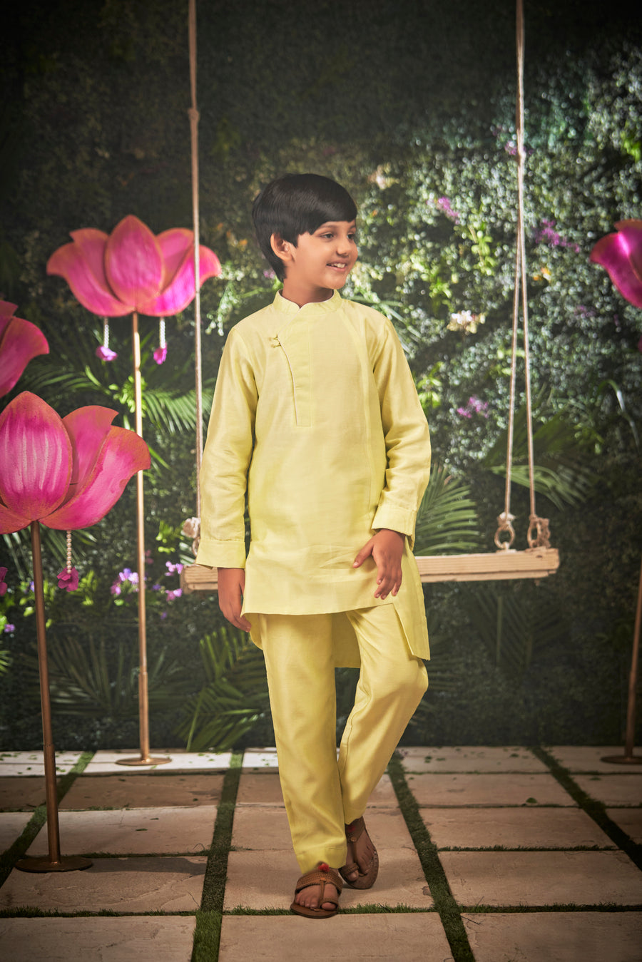 LOVE & LEMON KURTA PYJAMA BANDI SET