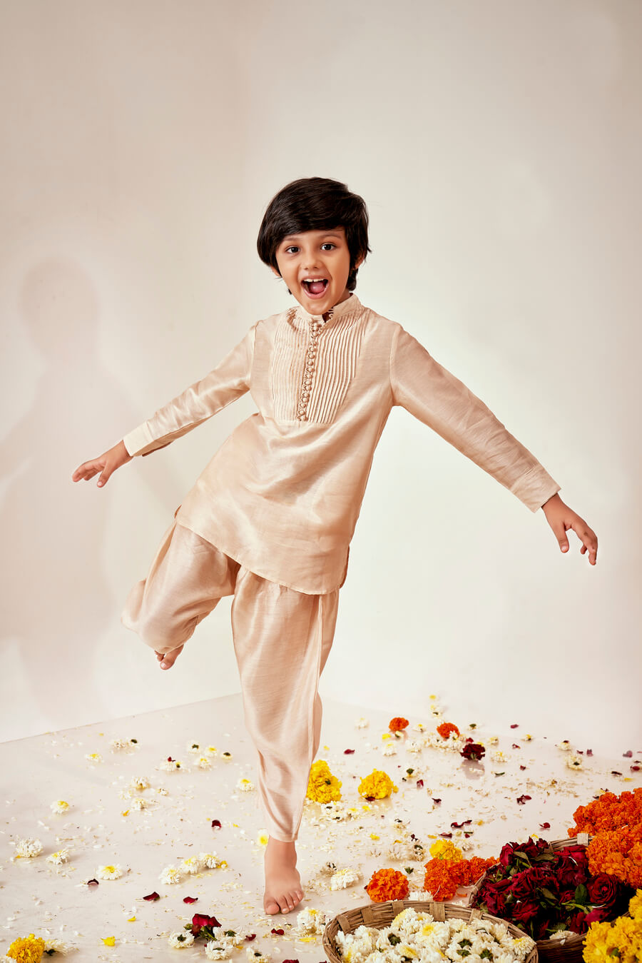 PINTUCKS KURTA PAITHANI PYJAMA SET