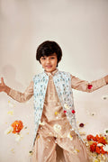 PINTUCKS KURTA AND PAITHANI PYJAMA WITH DAIMOND BANDI