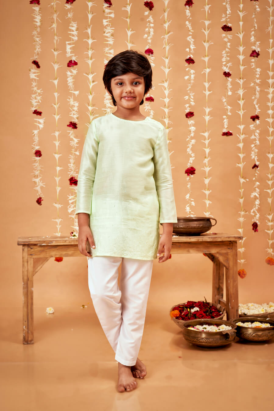 MINT GREEN KURTA PYJAMA SET